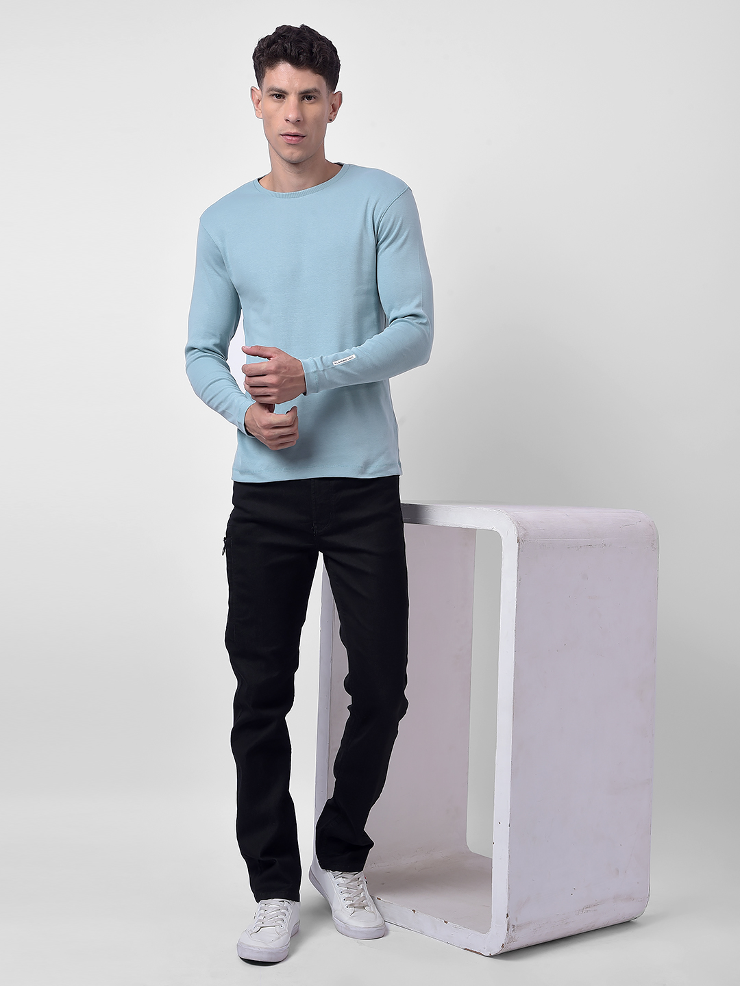 Numero Uno Men Packable Packable Black Slim Fit Sustainable Jeans